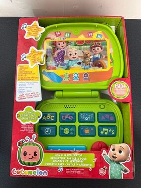 Cocomelon Kids Sing & Learn Laptop Toy - Green